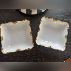 Vintage Edelstein Bavaria Maria Theresia Canterbury Square Serving Bowl 9" x2